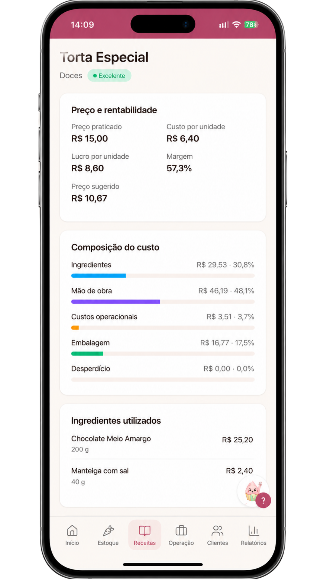 Precificação inteligente no DoceDesk